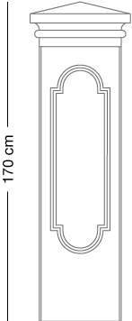 Beton-Torpfosten System 1020/02